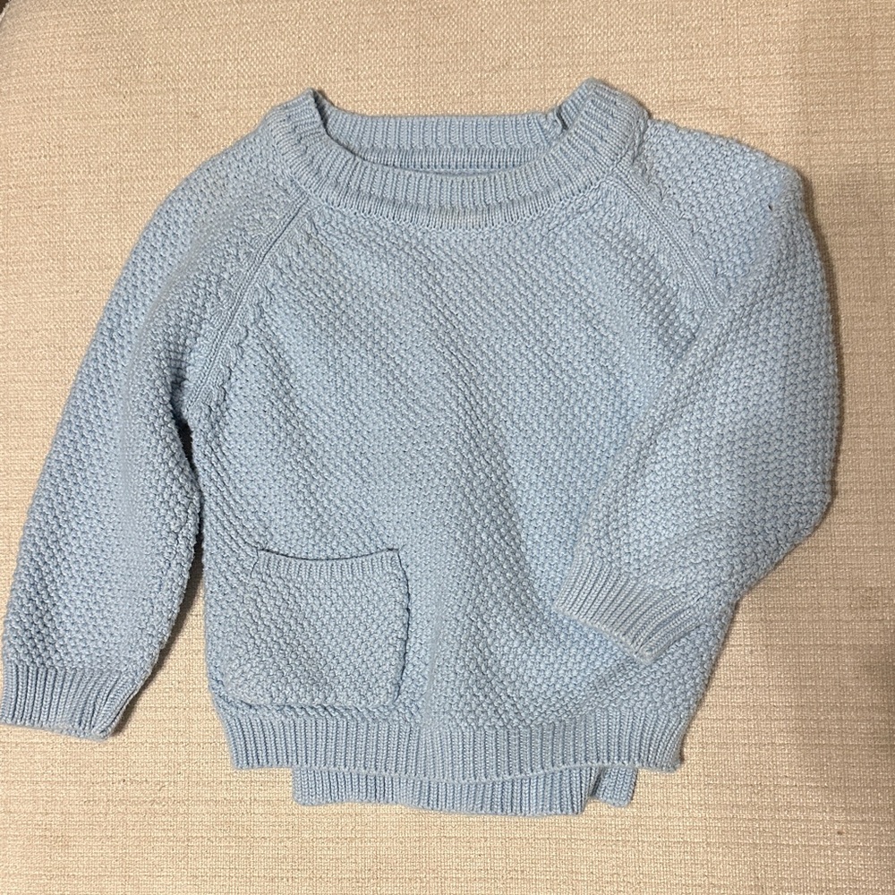 Light Blue Women's Knit Sweater Pullover